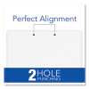 28-Sheet Commercial Electric Two-Hole Punch, Fixed 9/32" Holes, Black/Silver
