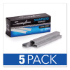 S.F. 1 Standard Staples, 0.25" Leg, 0.5" Crown, Steel, 5,000/Pack, 5 Packs/Box