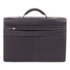 Milestone Briefcase, Fits Devices Up To 15.6", Leather, 5 x 5 x 12, Brown