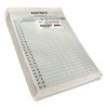 Patient Sign-In Label Forms, Two-Part Carbon, 8.5 x 11.63, Green Sheets, 125 Forms Total