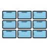 Legal Exhibit Labels, Defendant's Exhibit, 1.63 X 1, Blue, 9/Sheet, 28 Sheets/Pack, 252 Labels/Pack
