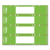 File Pocket Handles, 9.63 x 2, Green/White, 4/Sheet, 12 Sheets/Pack