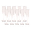 Plastic Champagne Glasses, 5 Oz, Clear, 10/Pack