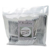 Sterling Assorted Plastic Cutlery, Mediumweight, (20) Forks/(15) Knives/(15) Spoons, Plastic, Silver, 50/Pack