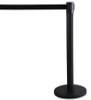 Economy Crowd Control, Assorted Materials, 14" x 35" x 9 Ft 6", Black, 2/Carton