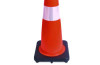 Traffic Cone, 14.5 x 1 x 36, Orange/Silver