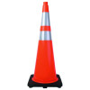 Traffic Cone, 14.5 x 1 x 36, Orange/Silver