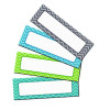 Chevron Labels Magnetic Accents, Chevron Labels, 1.5" x  4.75", Assorted Colors, 20/Pack