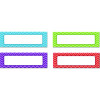 Chevron Labels Magnetic Accents, Chevron Labels, 1.5" x  4.75", Assorted Colors, 20/Pack
