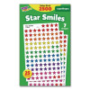 Sticker Assortment Pack, Smiling Star, Assorted Colors, 2,500/Pack