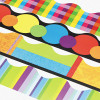 Terrific Trimmers Variety Set Board Trim, Assorted Color Basics, 2.25" x 39", Assorted Colors, 48/Set