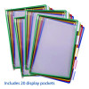 Desktop Reference Starter Set With Display Pockets, 20 Pockets