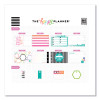 Productivity Multi Accessory Pack, (20) Double Sided Pre-Punched Cards, (20) Half Sheet Stickers, (3) Sticky Note Pads