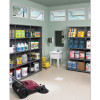 Closed Commercial Steel Shelving, Five-Shelf, 36w x 18d x 75h, Medium Gray