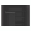 Jumbo Combination Steel Storage Cabinet, 48w X 24d X 78h, Black
