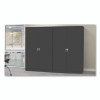 Jumbo Combination Steel Storage Cabinet, 48w X 24d X 78h, Black