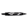 Mono Twin Bold Permanent Marker, Fine/Broad Tips, Black, 10/Box