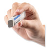 Sand And Rubber Eraser, For Pencil/Ink Marks, Rectangular Block, Medium, White