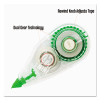 Mono Mini Correction Tape Value Pack, Non-Refillable, 0.17" x 26.25 Ft, White Tape, Clear/Green Dispenser, 10/Pack