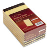Gold Fibre Quality Writing Pads, Medium/College Rule, 50 Canary-Yellow 5 X 8 Sheets, Dozen