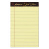 Gold Fibre Quality Writing Pads, Medium/College Rule, 50 Canary-Yellow 5 X 8 Sheets, Dozen