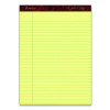 Gold Fibre Writing Pads, Wide/Legal Rule, 50 Canary-Yellow 8.5 X 11.75 Sheets, 4/Pack