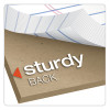 Recycled Writing Pads, Wide/Legal Rule, Politex Green Kelsu Headband, 50 White 8.5 X 11.75 Sheets, Dozen