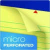 Perforated Writing Pads, Narrow Rule, 50 Canary-Yellow 8.5 X 11.75 Sheets, Dozen