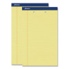 Perforated Writing Pads, Wide/Legal Rule, (50) Canary Yellow 8.5 x 14 Sheets, Dozen