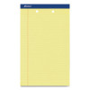 Perforated Writing Pads, Wide/Legal Rule, (50) Canary Yellow 8.5 x 14 Sheets, Dozen