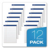 Perforated Writing Pads, Narrow Rule, 50 White 8.5 X 11.75 Sheets, Dozen