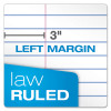 Double Sheet Pads, Pitman Rule Variation (Offset Dividing Line - 3" Left), 100 White 8.5 X 11.75 Sheets