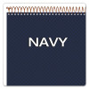 Gold Fibre Wirebound Project Notes Pad, Navy Cover, Project-Management Format, (70) White 8.5 x 11 Sheets