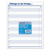 "Things To Do Today" Daily Agenda Pad, One-Part (No Copies), 8.5 x 11, 100 Forms Total