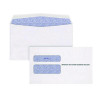 2-Up W-2 Gummed Seal Double-Window Security Tint Envelopes, Commercial Flap, 9.5 x 5.63, White, 24/Pack