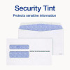 2-Up W-2 Gummed Seal Double-Window Security Tint Envelopes, Commercial Flap, 9.5 x 5.63, White, 24/Pack