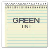 Steno Pads, Tan Cover, Gregg Rule, (80) Green-Tint 6 x 9 Sheets