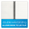 Royale Wirebound Business Notebooks, 1-Subject, Medium/College Rule, Black/Gray Cover, (96) 11.75 x 8.25 Sheets