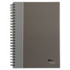 Royale Wirebound Business Notebooks, 1-Subject, Medium/College Rule, Black/Gray Cover, (96) 11.75 x 8.25 Sheets