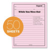 Pink Message Pad, One-Part (No Copies), 4.25 x 5.5, 50 Forms/Pad, 12 Pads/Pack