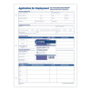 Employee Application Form, One-Part (No Copies), 11 x 8.38, 50 Forms/Pad, 2 Pads/Pack