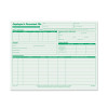 Employee's Record File Folder, Straight Tabs, Letter Size, Index Stock, Green, 20/Pack