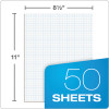 Cross Section Pads, Quadrille Rule (4 Sq/In, 1 Sq/In), (50) White 8.5 x 11 Sheets