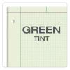 Engineering Computation Pads, Cross-Section Quadrille Rule (5 Sq/In, 1 Sq/In), Green Cover, 100 Green-Tint 8.5 X 11 Sheets