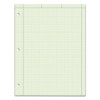 Engineering Computation Pads, Cross-Section Quad Rule (5 Sq/In, 1 Sq/In), Black/Green Cover, 100 Green-Tint 8.5 X 11 Sheets