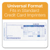 Credit Card Sales Slip, Three-Part Carbonless, 7.78 x 3.25, 100 Forms Total