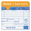 Credit Card Sales Slip, Three-Part Carbonless, 7.78 x 3.25, 100 Forms Total