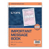 Telephone Message Book With Fax/Mobile Section, Two-Part Carbonless, 3.88 x 5.5, 4 Forms/Sheet, 400 Forms Total