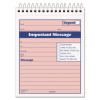 Telephone Message Book With Fax/Mobile Section, Two-Part Carbonless, 4.25 x 5.5, 50 Forms Total