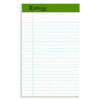 Earthwise Recycled Paper Legal Pads, Wide/Legal Rule, (40) White 5 x 8 Sheets, 6/Pack